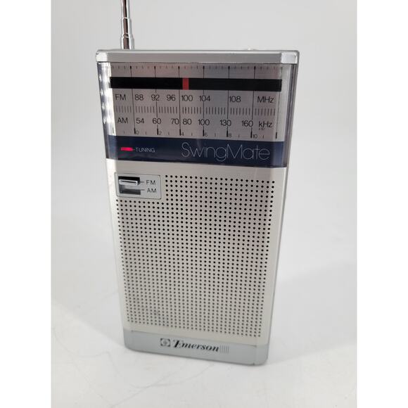 Emerson SwingMate FM AM Transistor Radio Model P3766A Tested Works Incl Battery - Picture 1 of 11